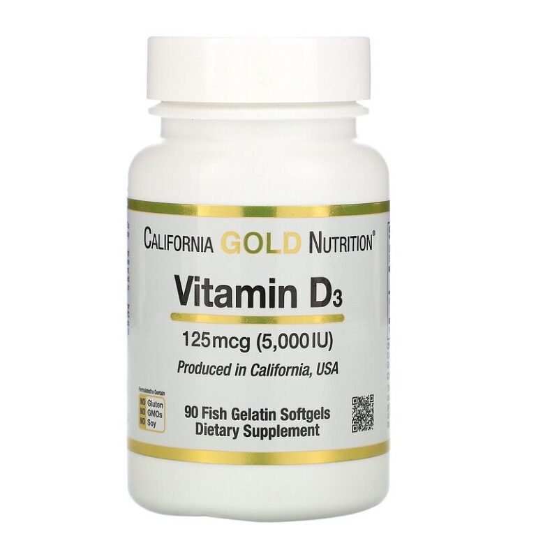 CALIFORNIA GOLD NUTRITION VITAMINE D3 2000IU (90КАПС)