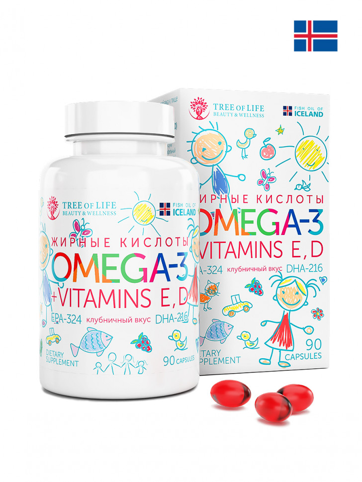 TREE OF LIFE OMEGA 3 KIDS (90КАПС)